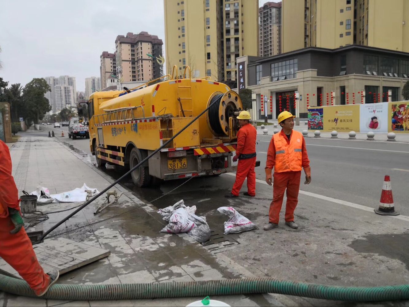 鹤山排污管道清淤-管道清洗